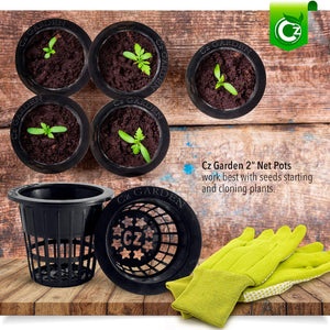 net pots for plants 2 Inch Net Pots Cups Heavy Duty Round Wide Rim Design
