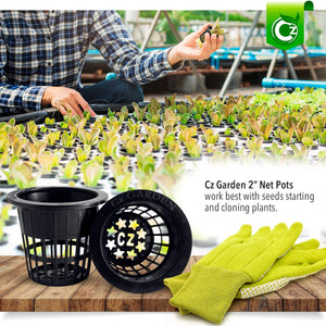nets for plant pots 2 Inch Net Pots Cups Heavy Duty Round Wide Rim Design