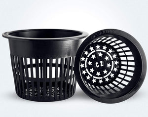 
                  
                    6 inch Net Black Pots Heavy Duty Round Cups Wide Rim Design
                  
                