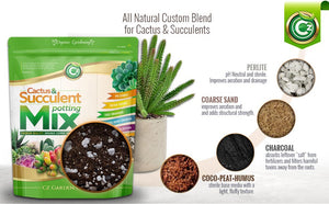 cocopeat for succulents Organic Cactus & Succulent Mix Premium Grade Ingredients