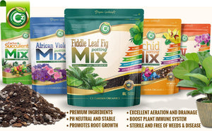 
                  
                    Organic Ficus Lyrata - Fiddle Leaf Fig Potting Soil Mix - Premium Grade Ingredients - Fir Bark and Biochar Activated Charcoal to Filter Toxins and Boost Immune System (Cz Garden Organics 4L)
                  
                