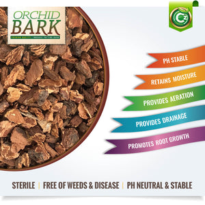 fir bark potting mix Organic Orchid Potting Bark Premium Grade Medium Bark for Proper Root – Cz Garden
