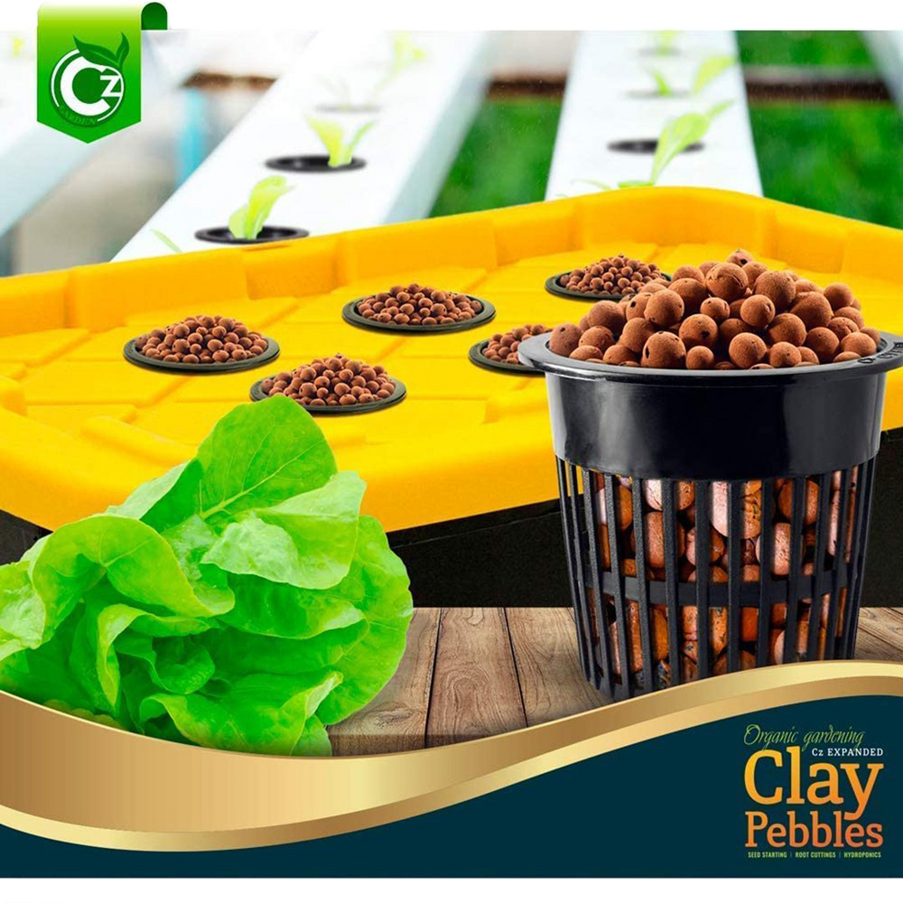 Organic Expanded Clay Pebbles Grow Media for Orchids, NFT DWC