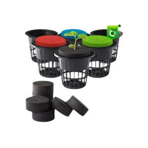 2 inch Net Cups + Cloning Collar Inserts Combo - 25 Pack