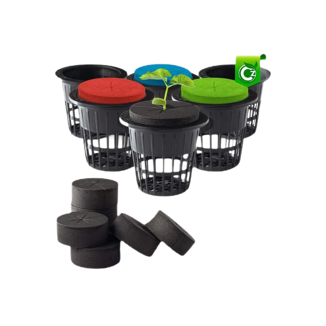 2 inch Net Cups + Cloning Collar Inserts Combo - 25 Pack