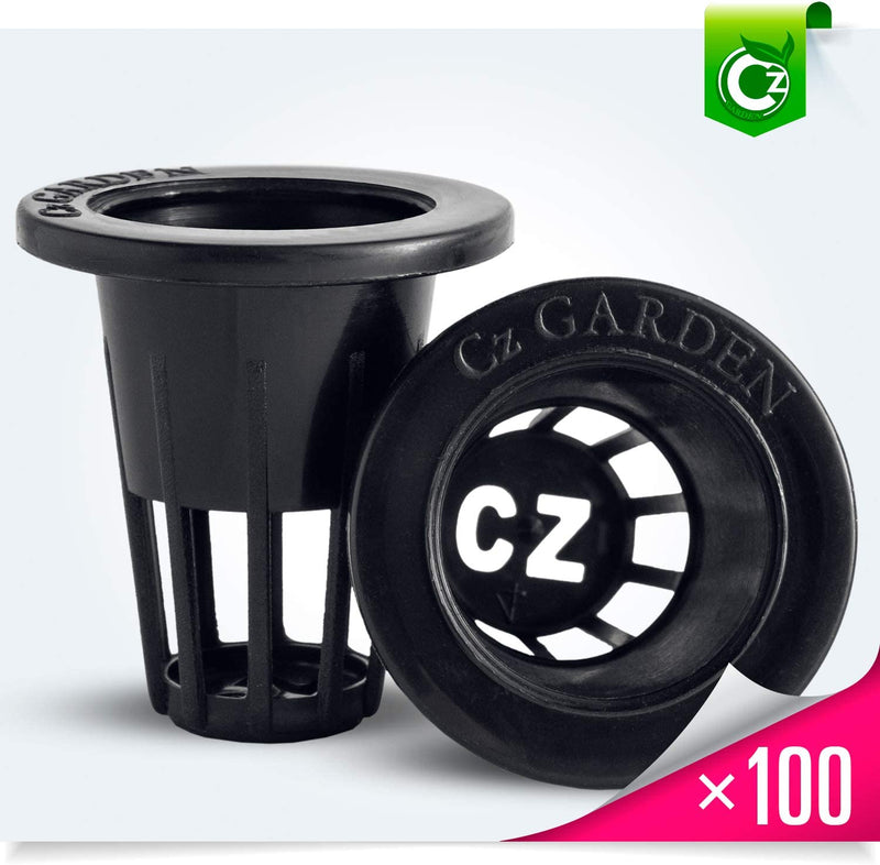 1 inch Round Heavy Duty Pots Wide Lip Design - 100 BLACK