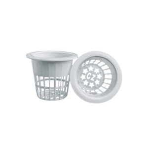 2 Inch Net Pots Cups Heavy Duty Round Wide Rim Design - WHITE