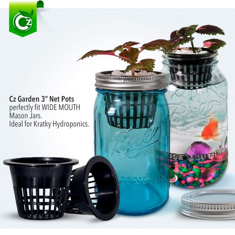 3 Inch Round Heavy Duty Net Cups Pots Wide Lip Design - 25 Pack - Image 2