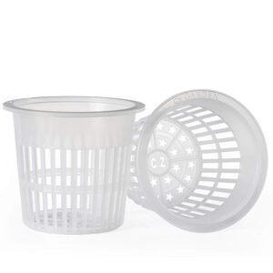 6 inch Net CLEAR Pots Heavy Duty Round Cups Wide Rim Design