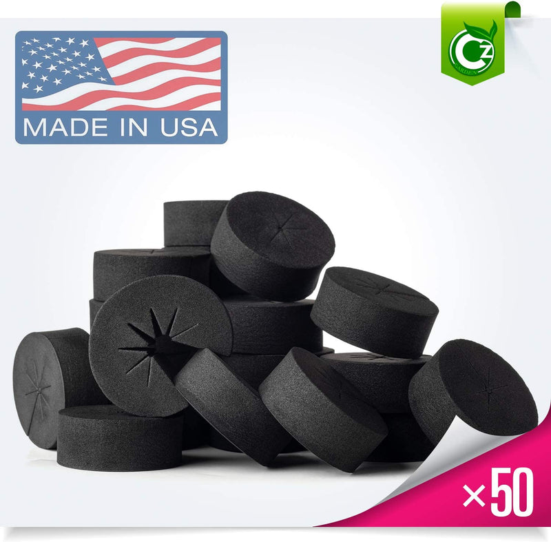 Cloning Collars Inserts Premium Grade Foam Better Than Neoprene for Hydroponics Plant Germination in DIY Cloner & Clone Machines (fits 2 inch net pots, Black)