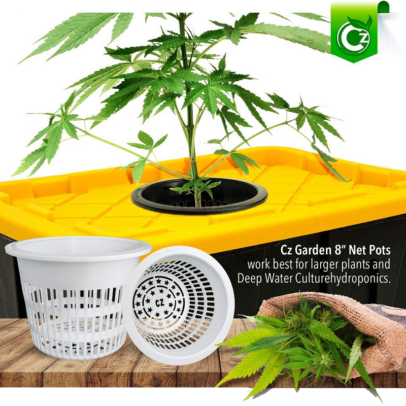 8 inch Net Pots Heavy Duty Round Cups Wide Rim Design - Image 2