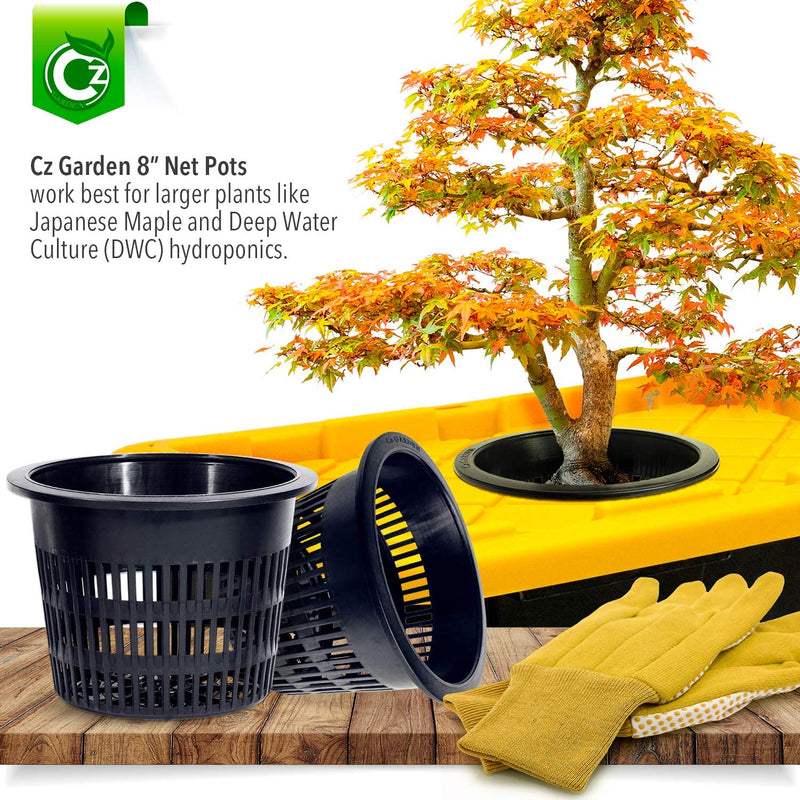 8 inch Net Pots Heavy Duty Round Cups Wide Rim Design - Image 3