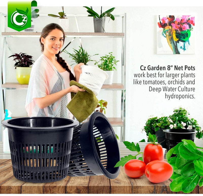 8 inch Net Pots Heavy Duty Round Cups Wide Rim Design - Image 4