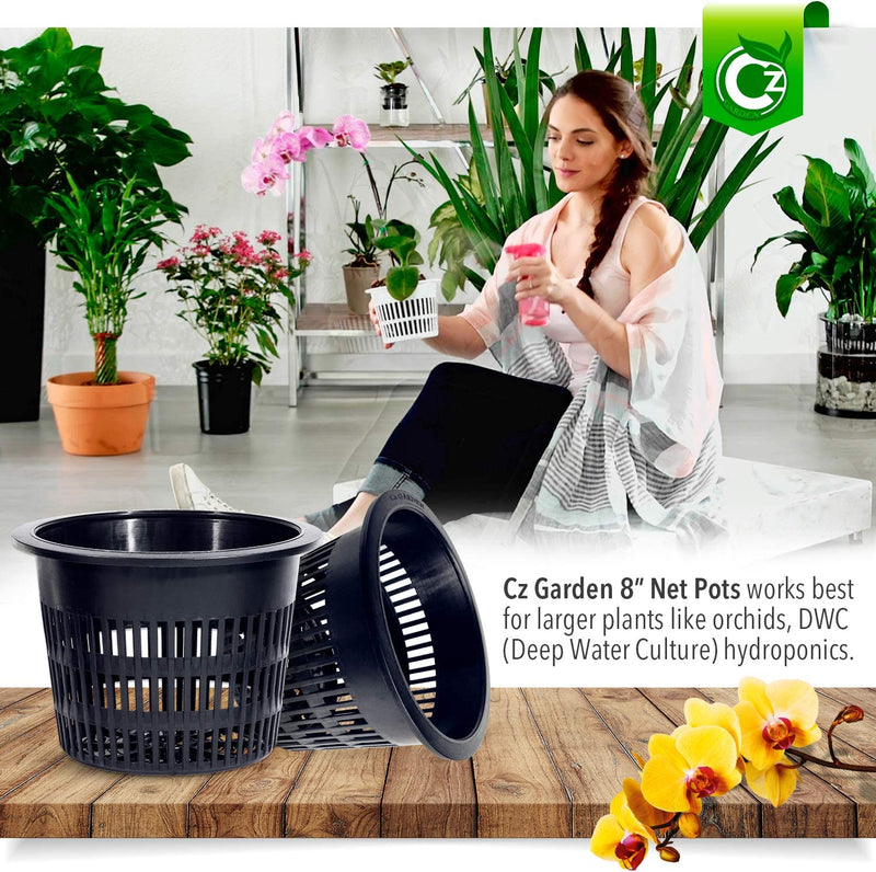 8 inch Net Pots Heavy Duty Round Cups Wide Rim Design - Image 6