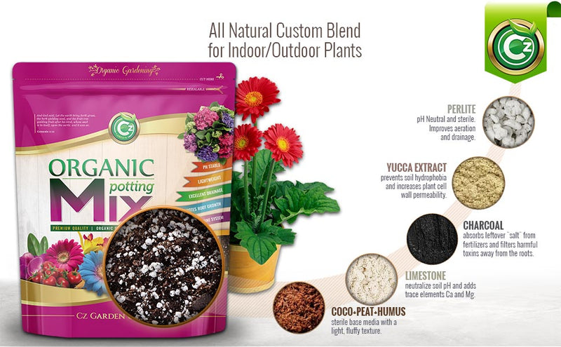 Organic Planting and Potting Soil Mix 8 Liters. Special Formula for Holistic Herbs and Spices, Fruit, Vegetables, Flowers, and Plants! - Image 7