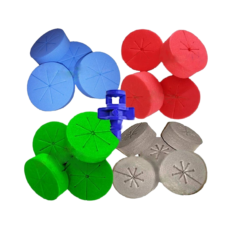 Cloning Collars Net Pot Inserts Premium Grade Foam - 125 Pack