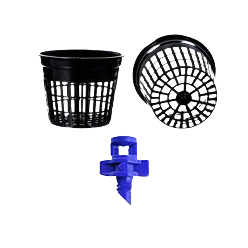 3 inch Net Pots 100 pk BLACK