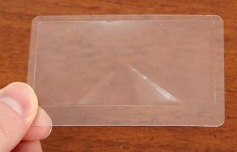 Cz Garden Supply CzCCLens15 3X Wallet Magnifier Lens • Credit Card Size Fresnel Lenses • FIRE Starter • Read Small Print by (15 Pack) - Image 3