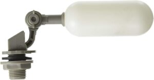 PVC Mini Float Valve with Adjustable Arm • 1/2" Vinyl Tubing RO Reverse Osmosis Supply Line for Ponds, Chickens, Livestock Water Trough, Aquariums, Aquaponics, Aquaculture, Hydroponics Tank Reservoir