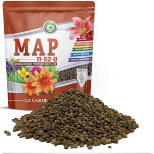 11-52-0 MAP Fertilizer - Made in USA - Nitrogen and Phosphorus Plant Food for Indoor/Outdoor Plants & Flower Gardens - Promotes Vigorous Growth and Big Blooms!