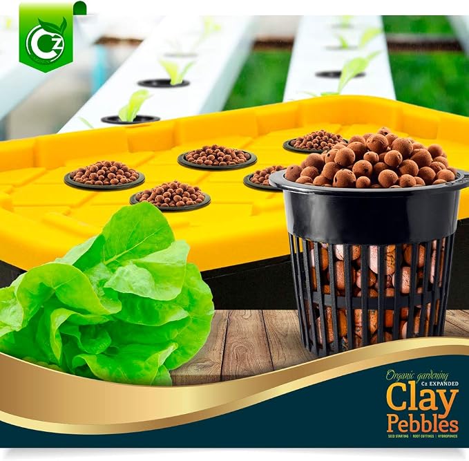 Expanded Clay Pebbles Grow Media for Orchids, NFT DWC Hydroponics, Aquaponics, Aquaculture LECA Plant Garden Soil Conditioner Amendment Ceramsite Aggregate (4 LB Cz Expanded Clay Pellets) - Image 8