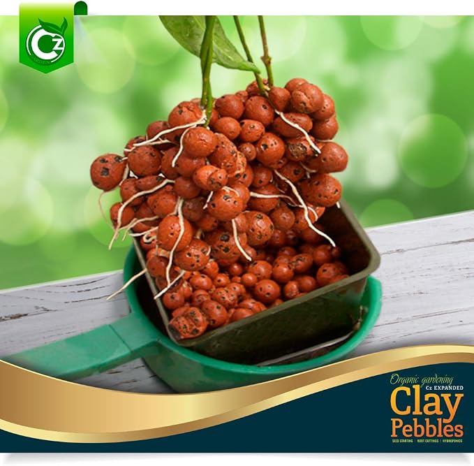 Expanded Clay Pebbles Grow Media for Orchids, NFT DWC Hydroponics, Aquaponics, Aquaculture LECA Plant Garden Soil Conditioner Amendment Ceramsite Aggregate (4 LB Cz Expanded Clay Pellets) - Image 7