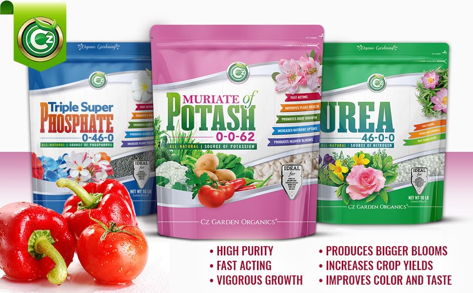 Muriate of Potash 0-0-62 Fertilizer Made in USA - MOP Potassium Plant Food for Indoor/Outdoor Plants, Flower Gardens, Fruit and Vegetable Gardens, Holistic Herbs, Trees and Green Lawns! - Image 3