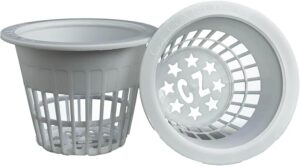Cz Garden Supply 3 inch Net Cups Heavy Duty Pots Wide Rim Design - Orchids • Aquaponics • Aquaculture • Hydroponics Slotted Mesh for Kratky Wide Mouth Mason Jars