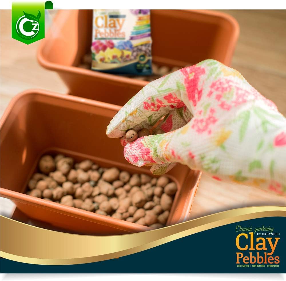 Expanded Clay Pebbles Grow Media for Orchids, NFT DWC Hydroponics, Aquaponics, Aquaculture LECA Plant Garden Soil Conditioner Amendment Ceramsite Aggregate (4 LB Cz Expanded Clay Pellets) - Image 3