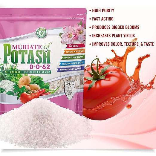 Muriate of Potash 0-0-62 Fertilizer Made in USA - MOP Potassium Plant Food for Indoor/Outdoor Plants, Flower Gardens, Fruit and Vegetable Gardens, Holistic Herbs, Trees and Green Lawns! - Image 8