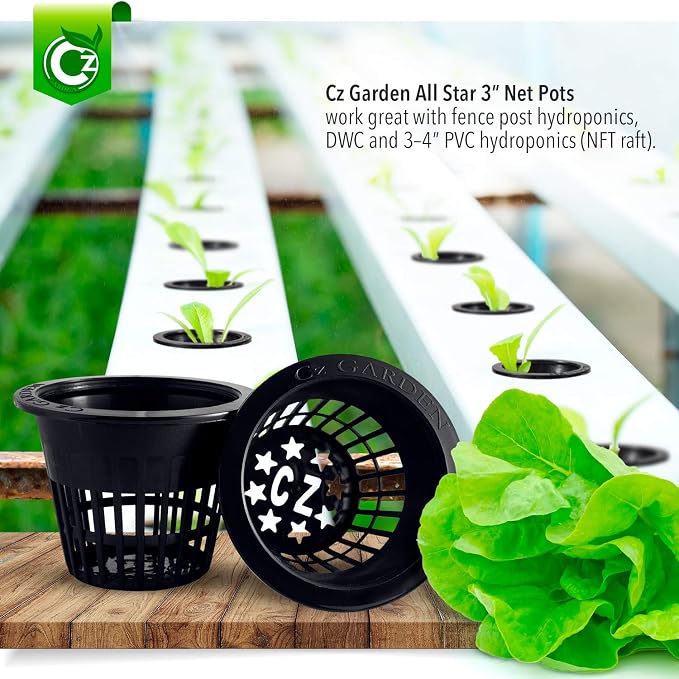 Cz Garden 3 Inch Net Pots, 25 Pack Heavy Duty Hydroponic Net Cups with Wide Rim, Slotted Mesh for Orchids, DWC, Kratky & Wide Mouth Mason Jars - Image 5