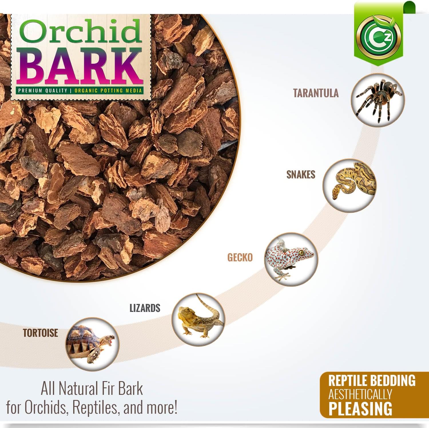 Orchid Potting Bark - Made in USA Premium Garden Soil Amendment Mix for Proper Root Development of Phalaenopsis, Cattleyas, Indoor/Outdoor Plants, Reptile Terrarium Bedding & More! (Mini Fir Bark) - Image 4