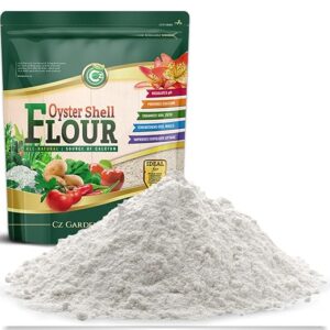 Oyster Shell Flour 5LB – Made in USA - OMRI Listed - Soil Amendment Fertilizer for Plants & Flower Gardens. High Calcium Supplement for Chickens, Reptiles, Worm Compost Bins, Mushroom Cultivation.