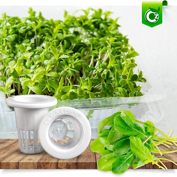 100 Pack - 1 inch Net Pots Cz All Star Round Heavy Duty Cups Wide Lip Design - Hydroponics Slotted Mesh - Image 4