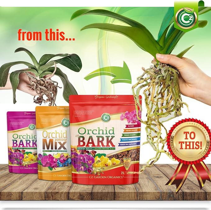 Orchid Potting Bark - Made in USA Premium Garden Soil Amendment Mix for Proper Root Development of Phalaenopsis, Cattleyas, Indoor/Outdoor Plants, Reptile Terrarium Bedding & More! (Mini Fir Bark) - Image 9