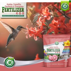 4-8-8 Azalea, Camellia, Gardenia & Evergreen Fertilizer - Made in USA - NPK + Micronutrients Plant Food for Indoor/Outdoor Plants & Flower Gardens