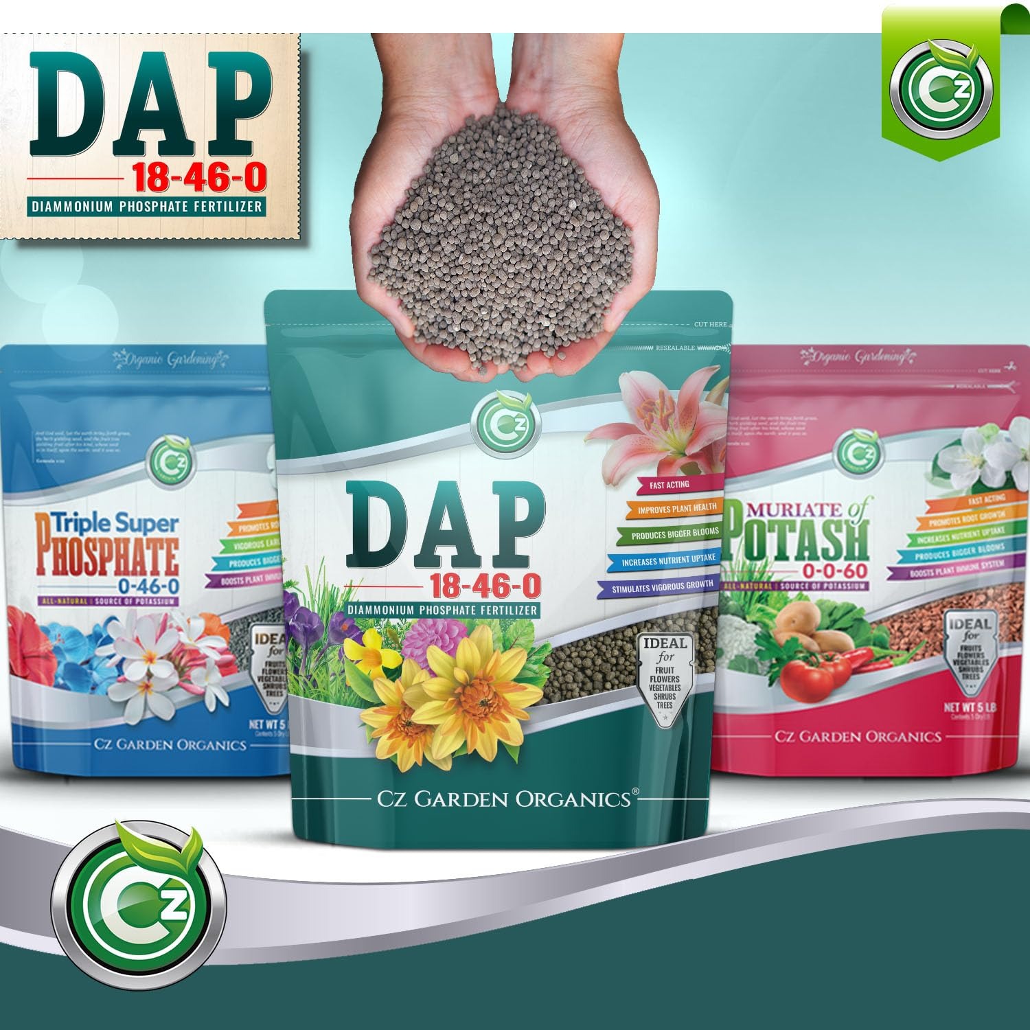 18-46-0 DAP Fertilizer - Made in USA - Nitrogen and Phosphorus Plant Food for Indoor/Outdoor Plants & Flower Gardens - Promotes Vigorous Growth and Big Blooms! - Image 4