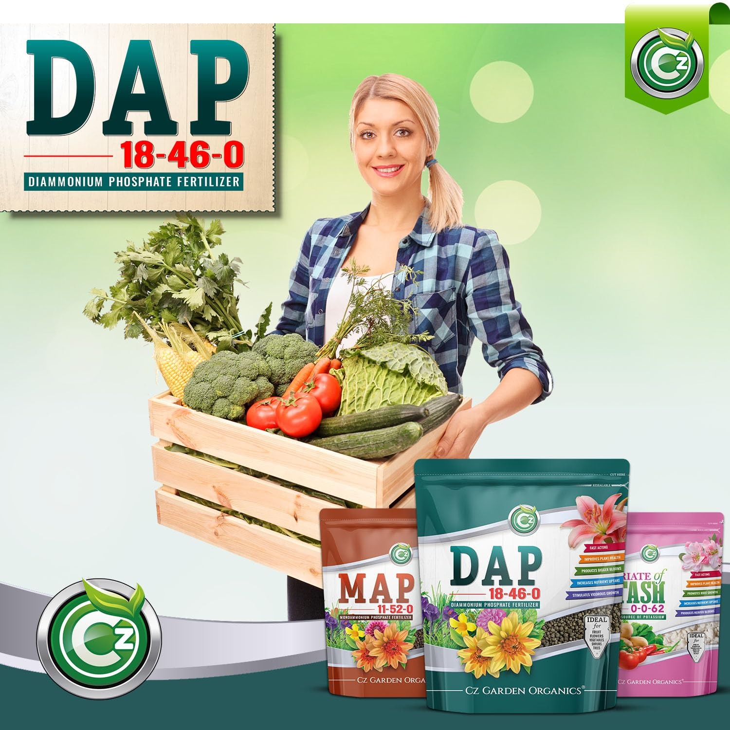 18-46-0 DAP Fertilizer - Made in USA - Nitrogen and Phosphorus Plant Food for Indoor/Outdoor Plants & Flower Gardens - Promotes Vigorous Growth and Big Blooms! - Image 3