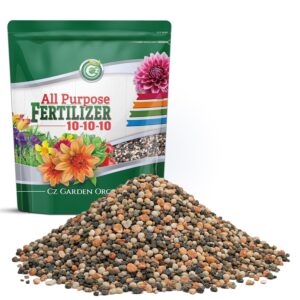 10-10-10 All Purpose Fertilizer - Made in USA - Micronutrients Plant Food for Indoor/Outdoor Plants, Flower Gardens, Fruit & Vegetable Gardens, Trees & Lawns! (All Purpose Fertilizer 8LB)
