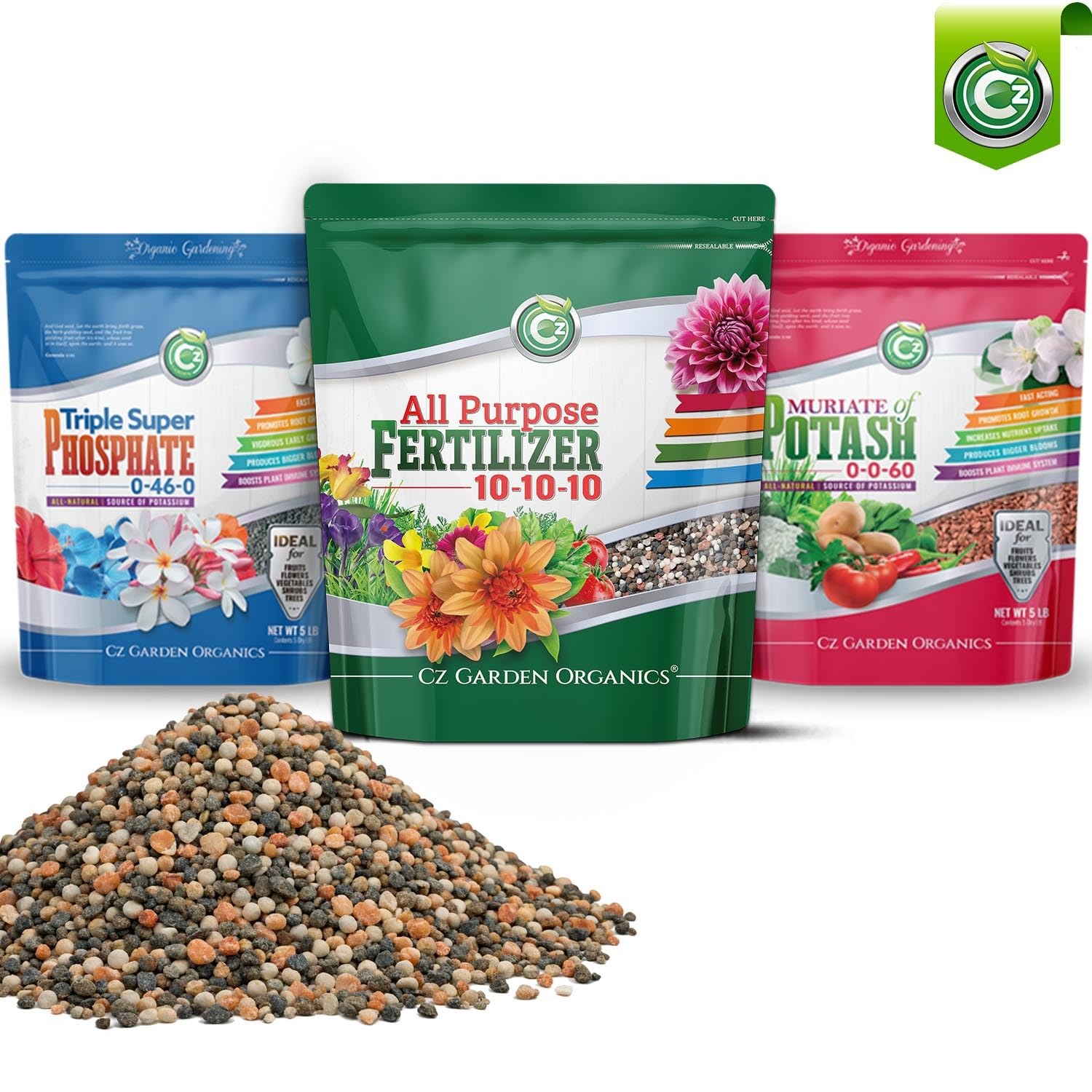 10-10-10 All Purpose Fertilizer - Made in USA - Micronutrients Plant Food for Indoor/Outdoor Plants, Flower Gardens, Fruit & Vegetable Gardens, Trees & Lawns! (All Purpose Fertilizer 8LB) - Image 5