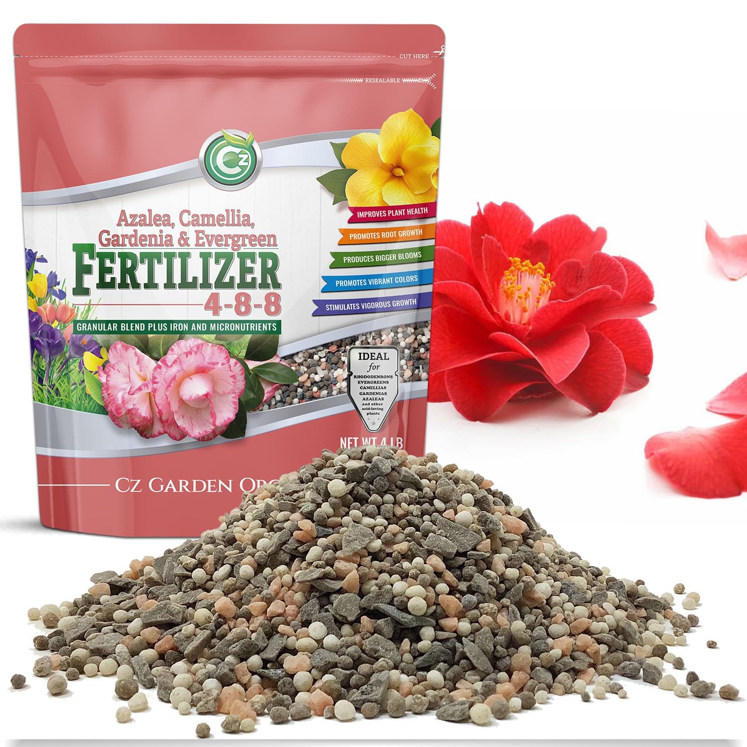 5-10-10 Tomato & Vegetable Fertilizer - Made in USA - 2% Iron + Micronutrients Plant Food for Flower Gardens - Image 3