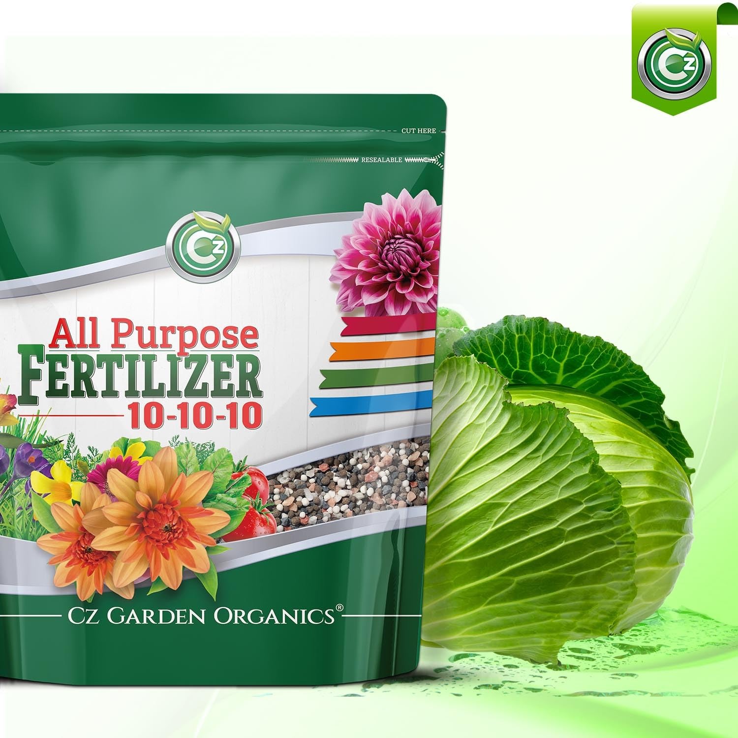 10-10-10 All Purpose Fertilizer - Made in USA - Micronutrients Plant Food for Indoor/Outdoor Plants, Flower Gardens, Fruit & Vegetable Gardens, Trees & Lawns! (All Purpose Fertilizer 8LB) - Image 6